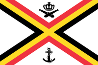Marineflagge von Belgien